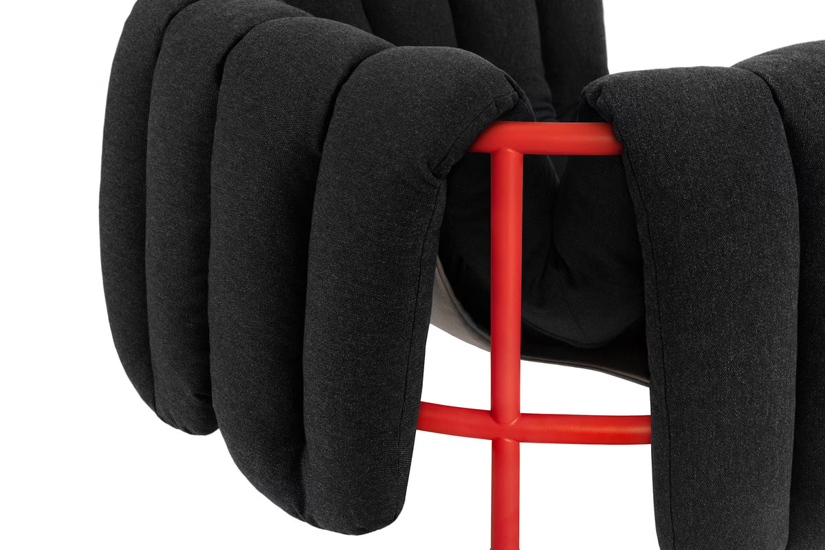 Puffy Lounge Chair | Red Base