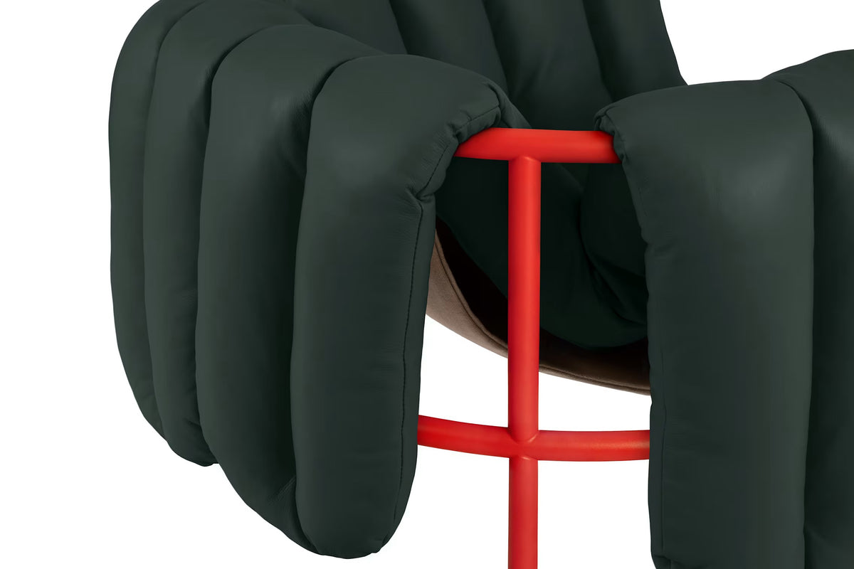 Puffy Lounge Chair | Red Base