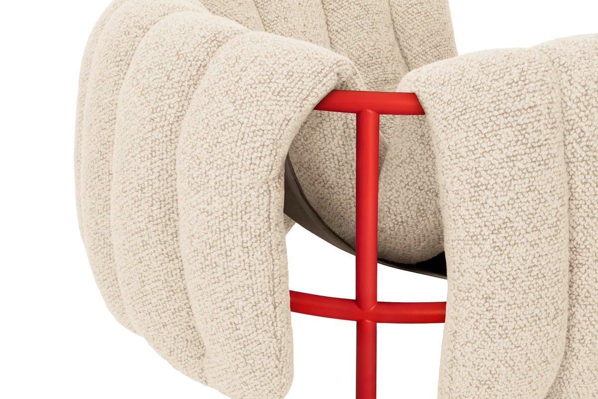 Puffy Lounge Chair | Red Base