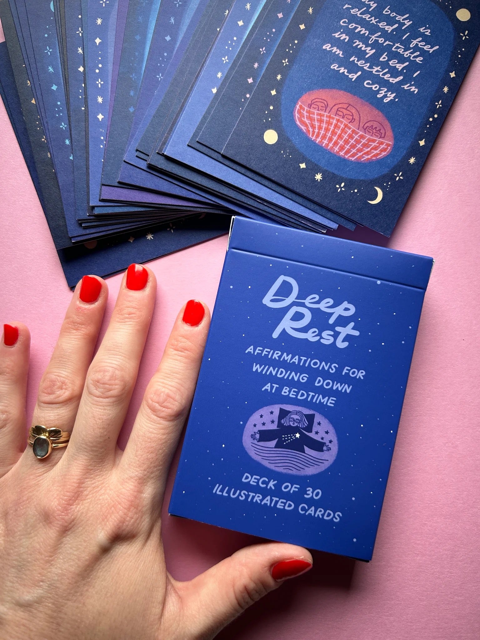 Affirmation Card Deck: Deep Rest by Rare Press