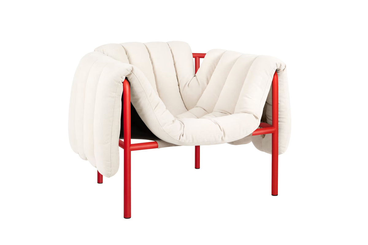 Puffy Lounge Chair | Red Base