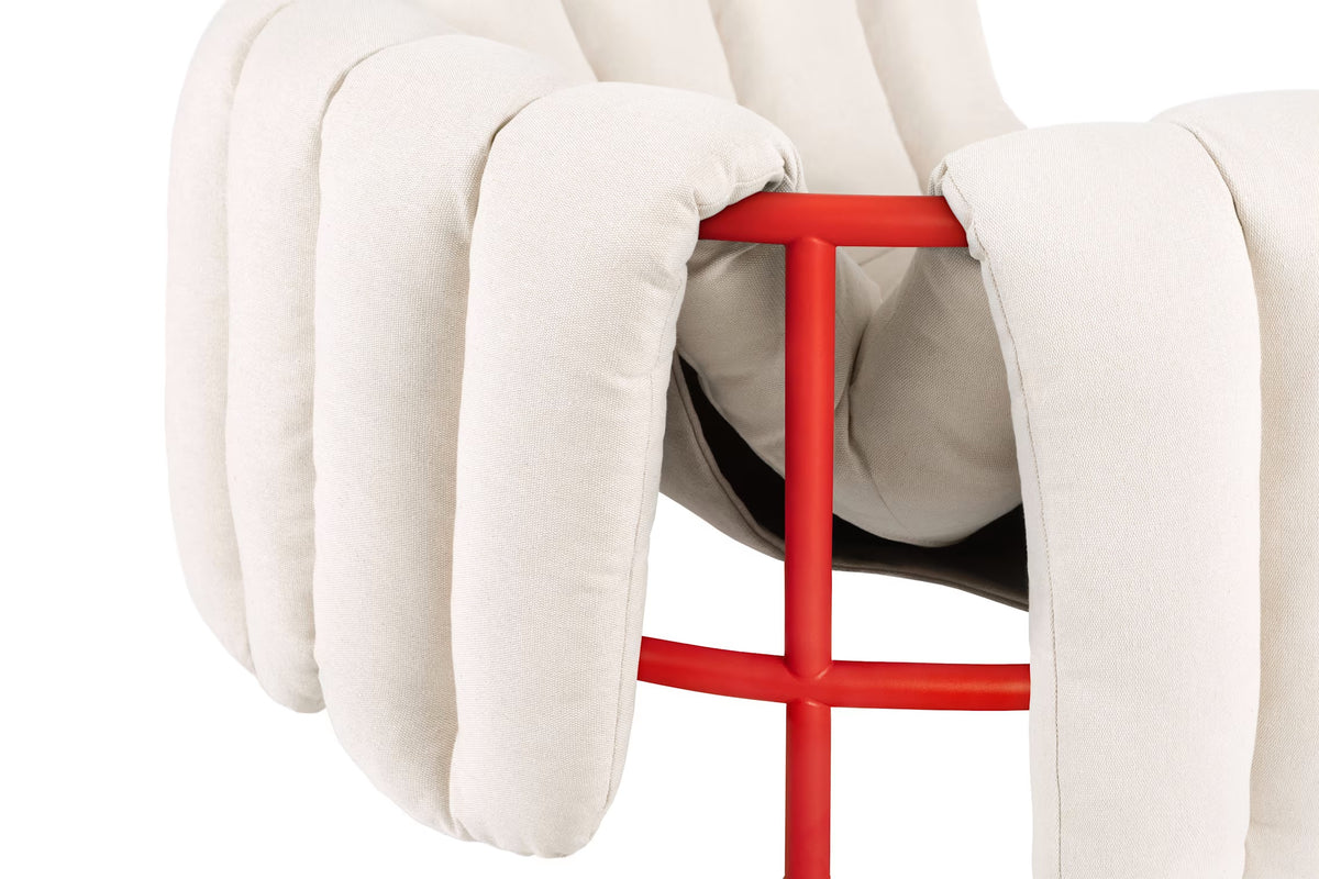 Puffy Lounge Chair | Red Base
