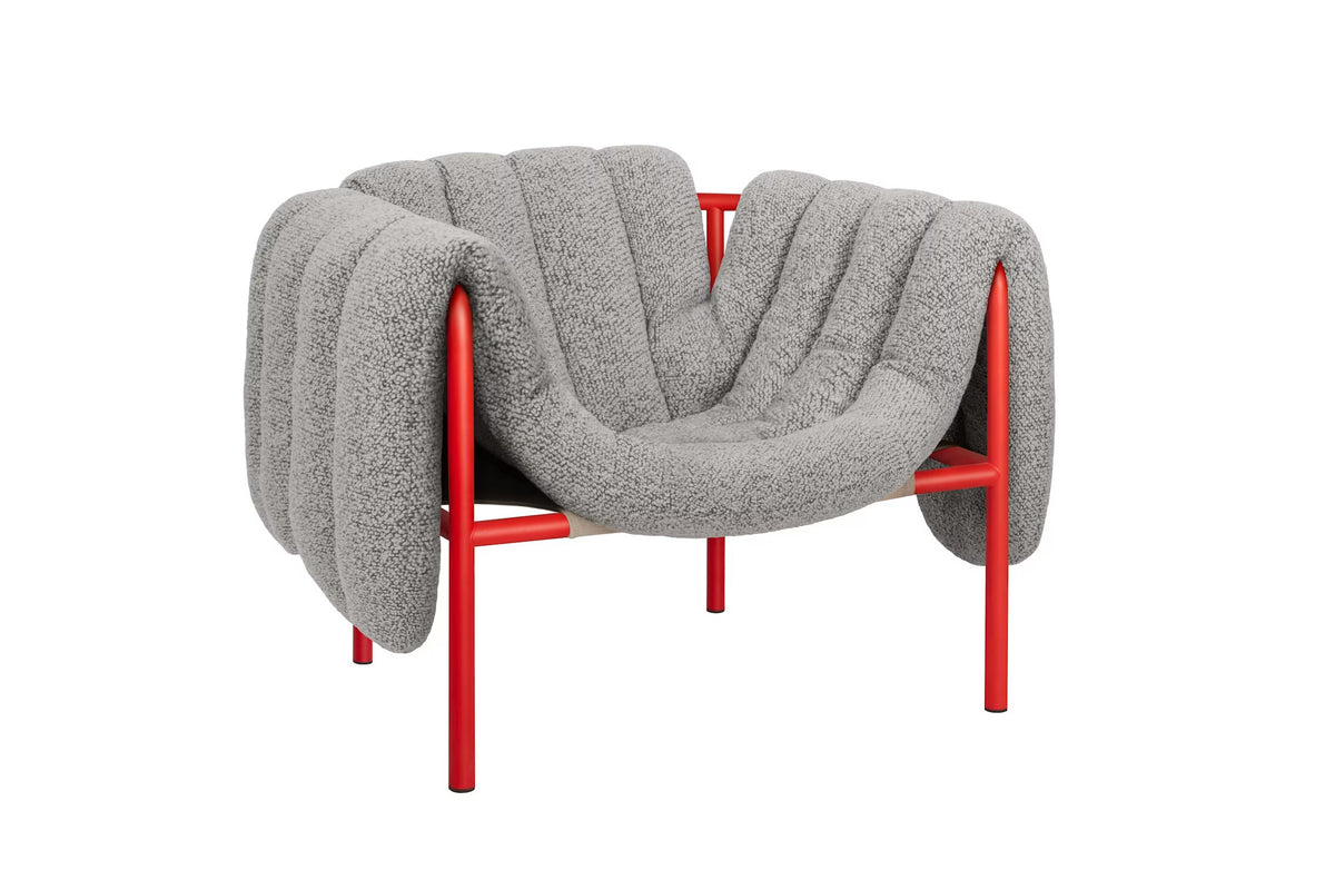 Puffy Lounge Chair | Red Base