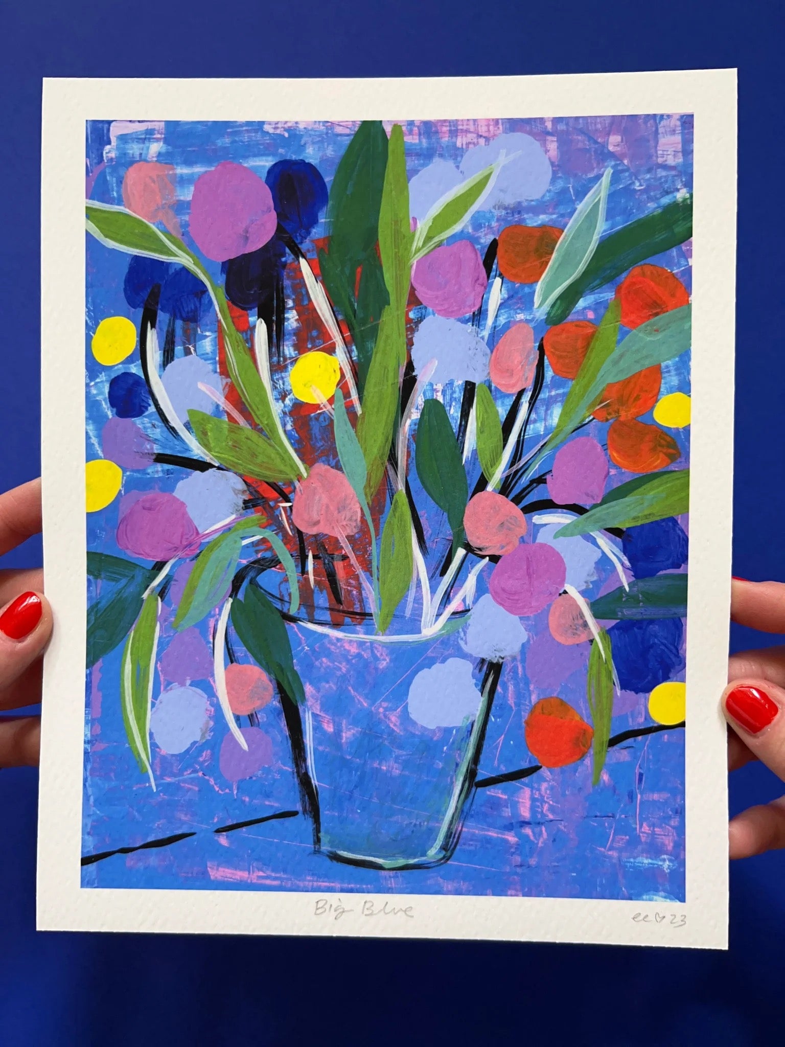 Big Blue Giclée Print: 8”x10”