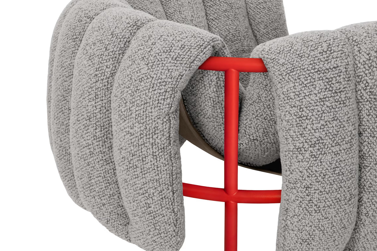 Puffy Lounge Chair | Red Base