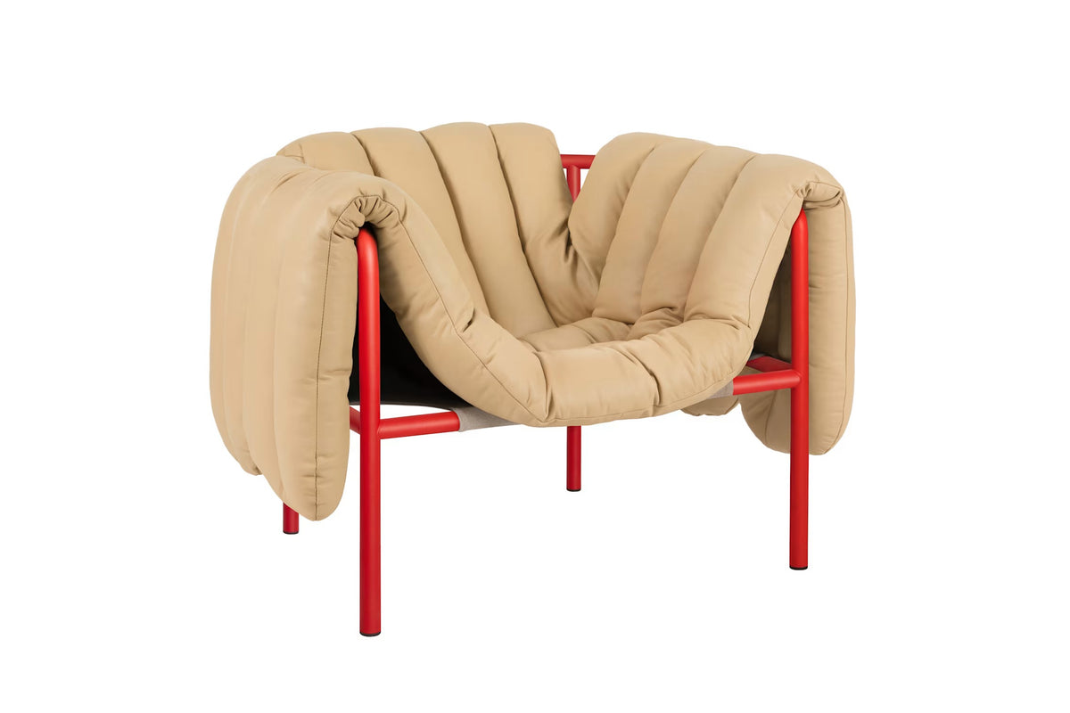Puffy Lounge Chair | Red Base