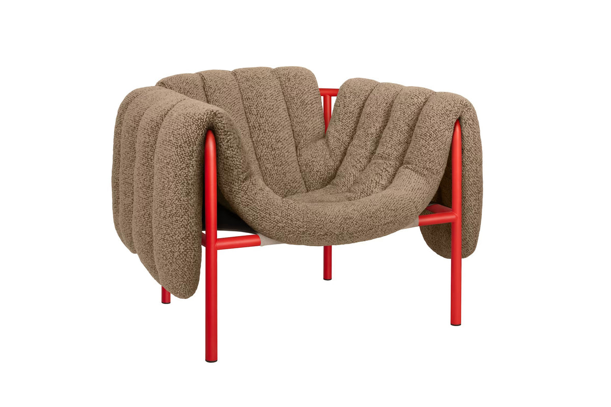 Puffy Lounge Chair | Red Base
