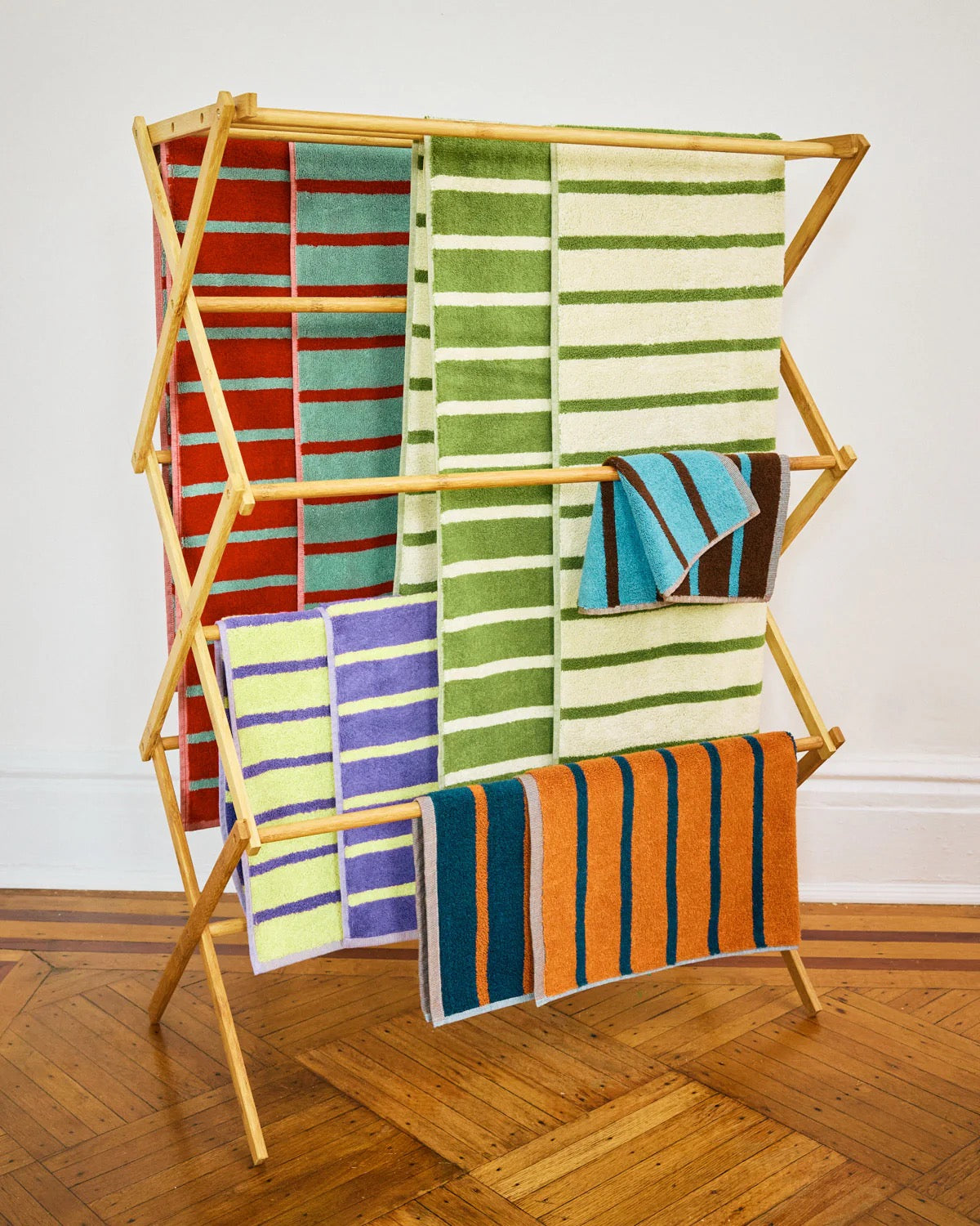 Bird Stripe Towel | Set of Five