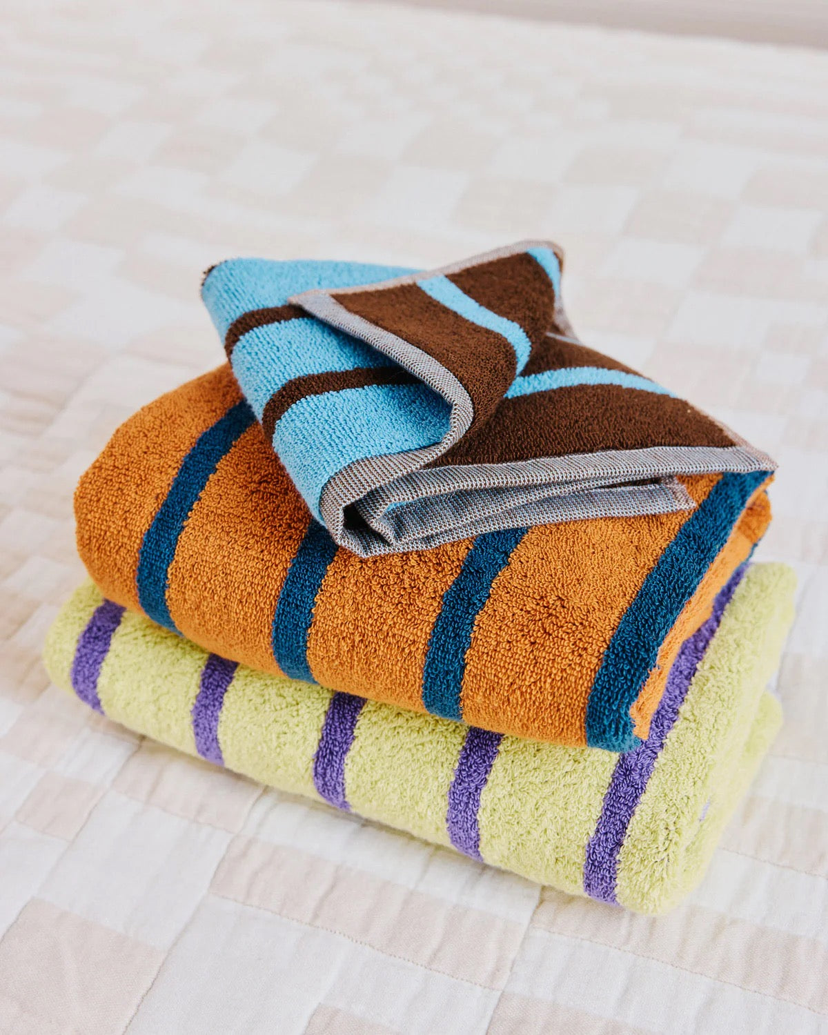 Bird Stripe Towel | Set of Three