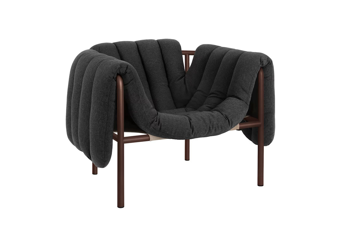 Puffy Lounge Chair | Chocolate Brown Base