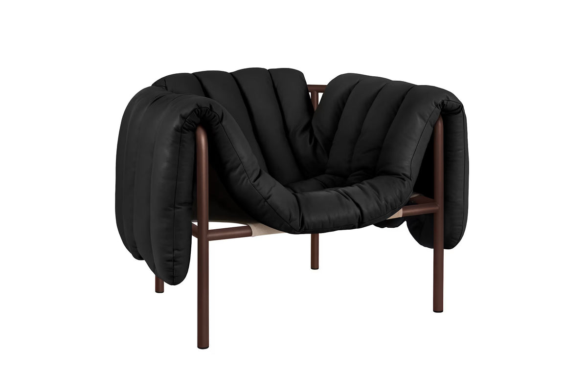 Puffy Lounge Chair | Chocolate Brown Base