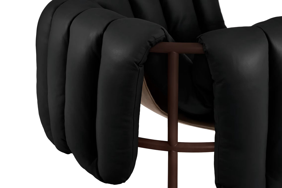 Puffy Lounge Chair | Chocolate Brown Base