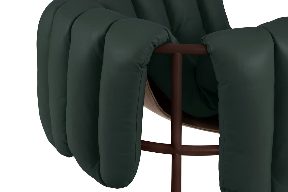 Puffy Lounge Chair | Chocolate Brown Base