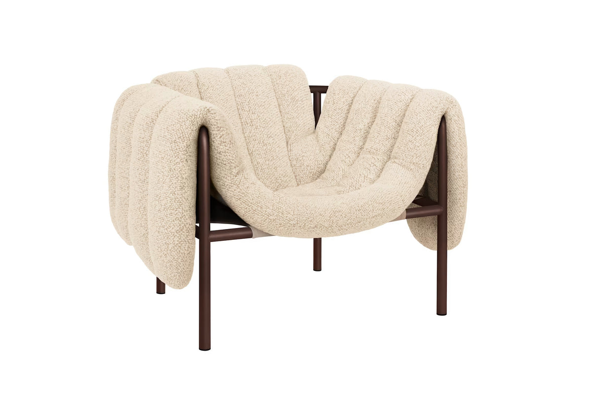 Puffy Lounge Chair | Chocolate Brown Base