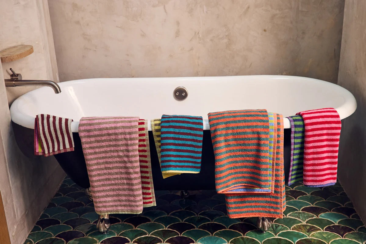 Bug Stripe Towel | Set of Five