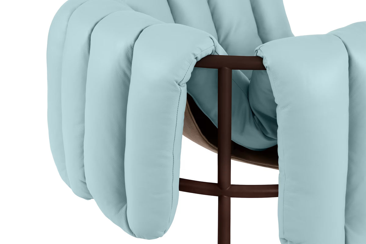 Puffy Lounge Chair | Chocolate Brown Base