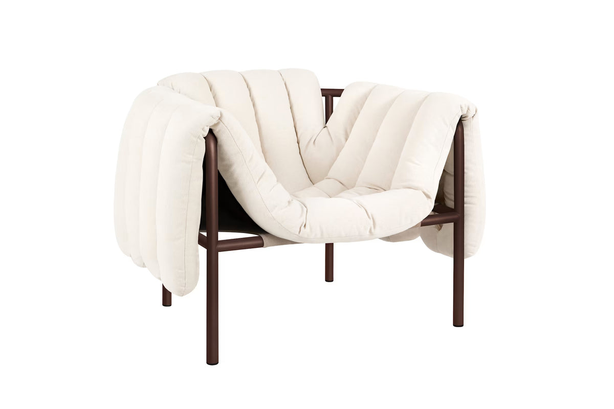 Puffy Lounge Chair | Chocolate Brown Base