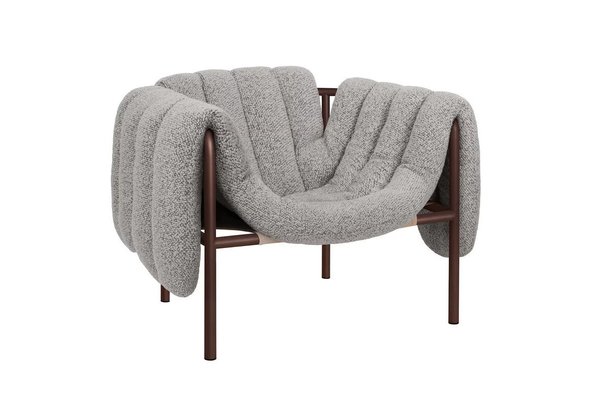 Puffy Lounge Chair | Chocolate Brown Base