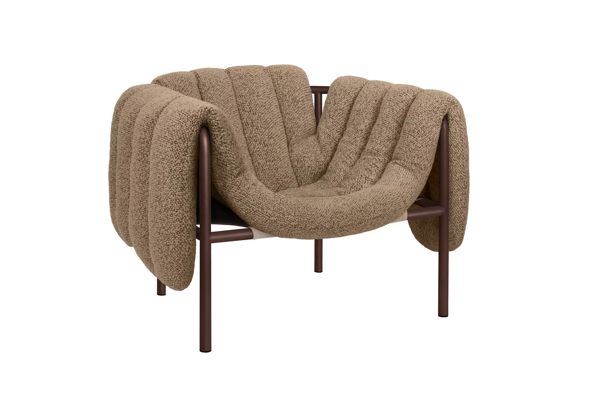 Puffy Lounge Chair | Chocolate Brown Base