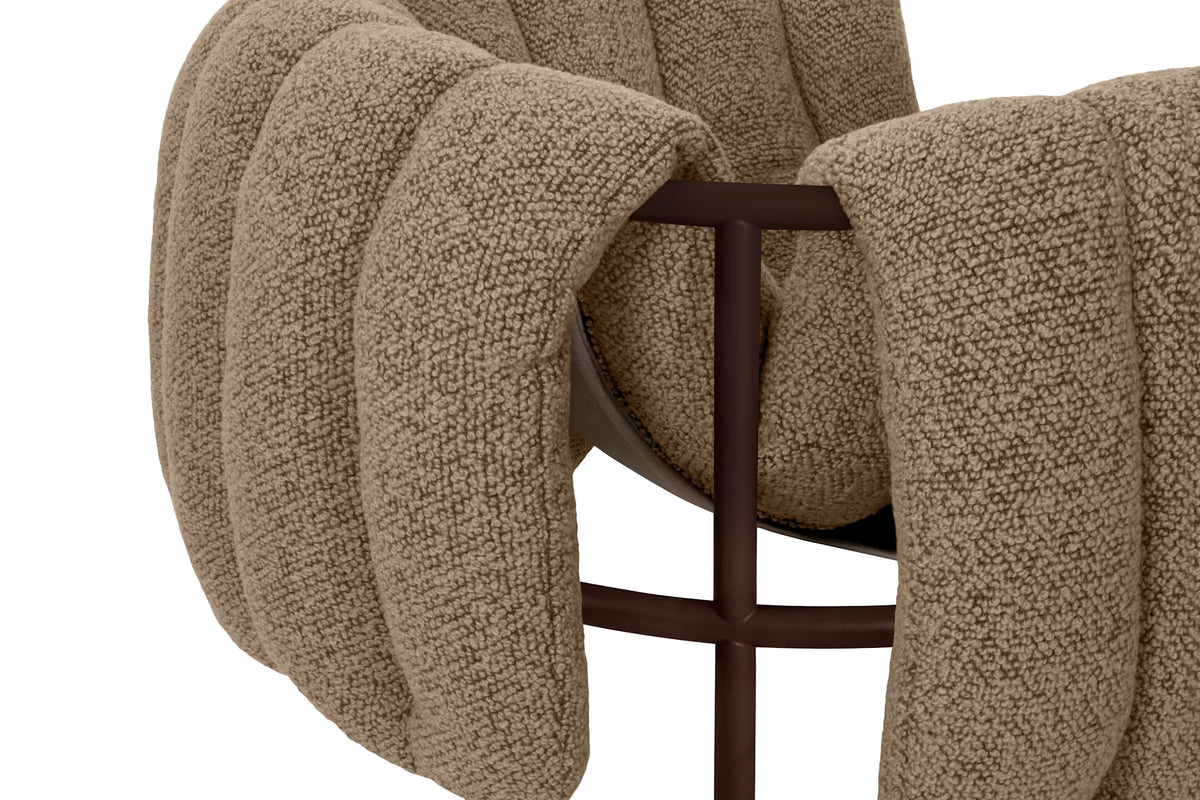 Puffy Lounge Chair | Chocolate Brown Base