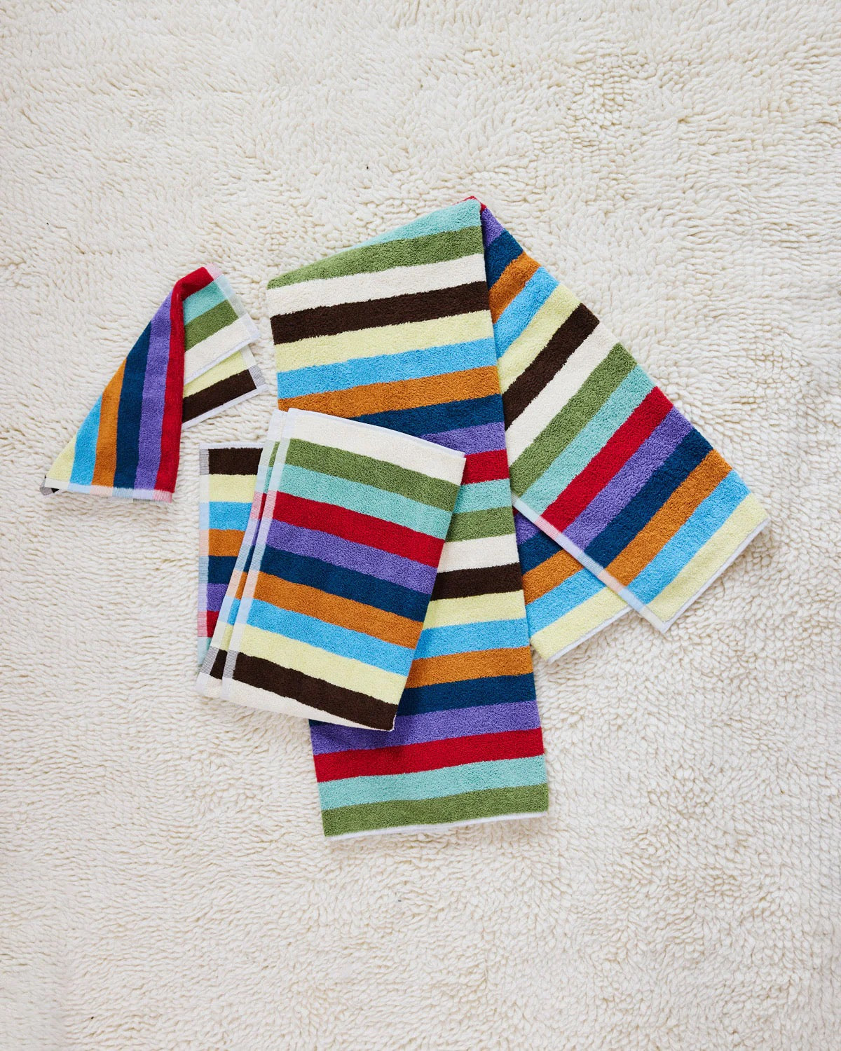 Hummingbird Stripe Towel | Set of Three