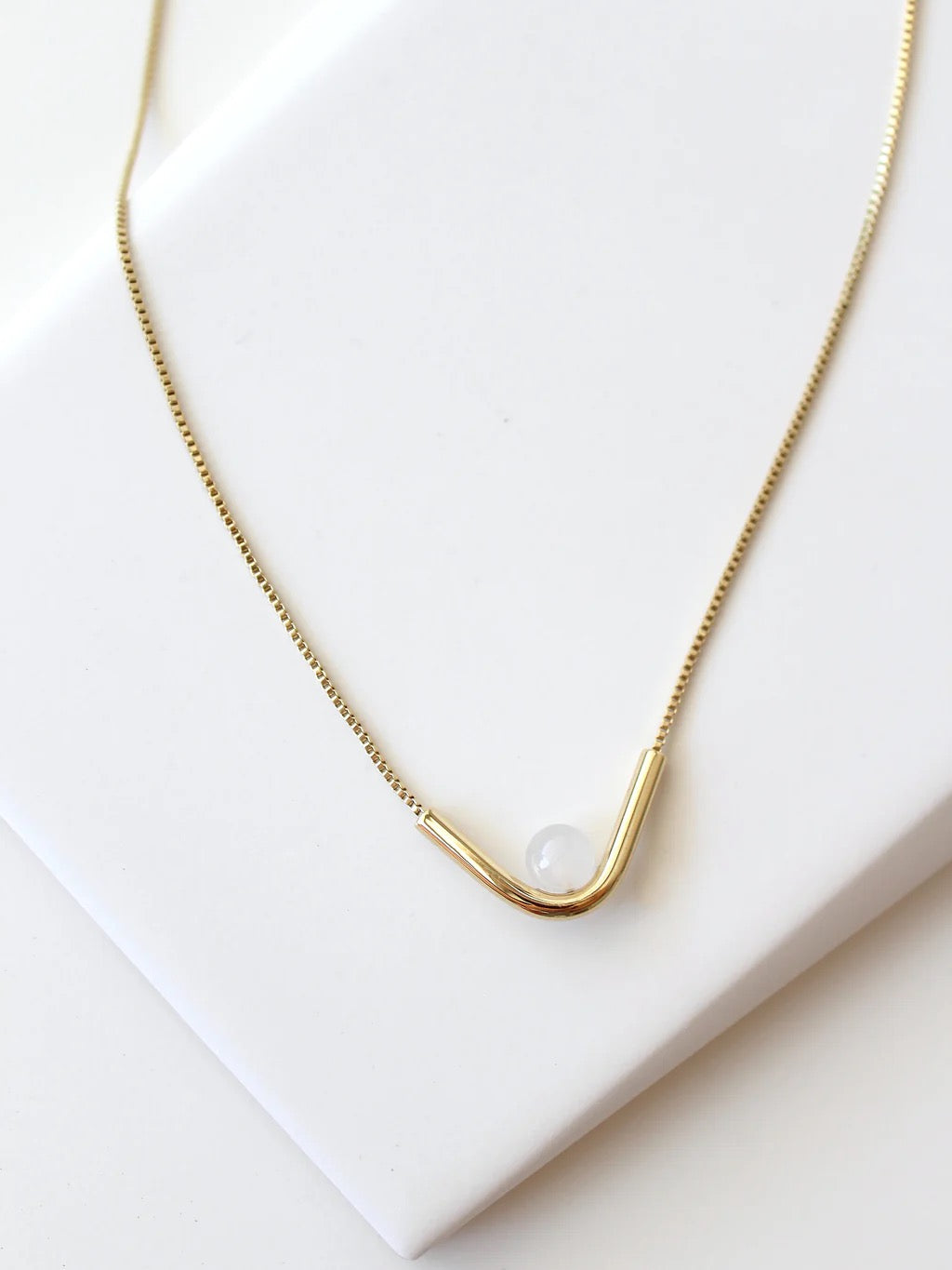 Lite Necklace | White Jade Adjustable Necklace