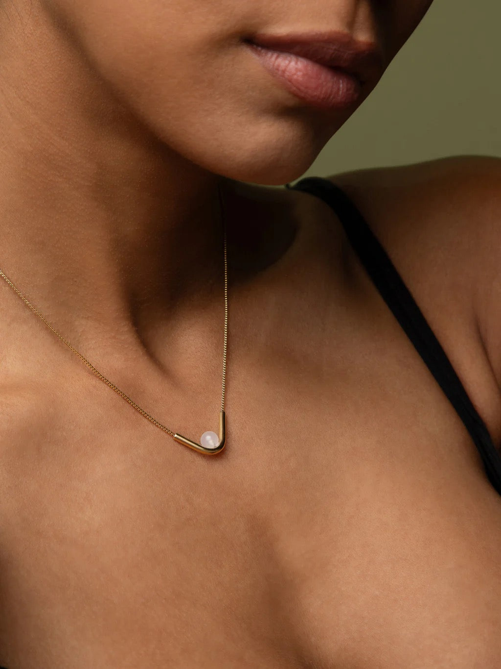 Lite Necklace | White Jade Adjustable Necklace