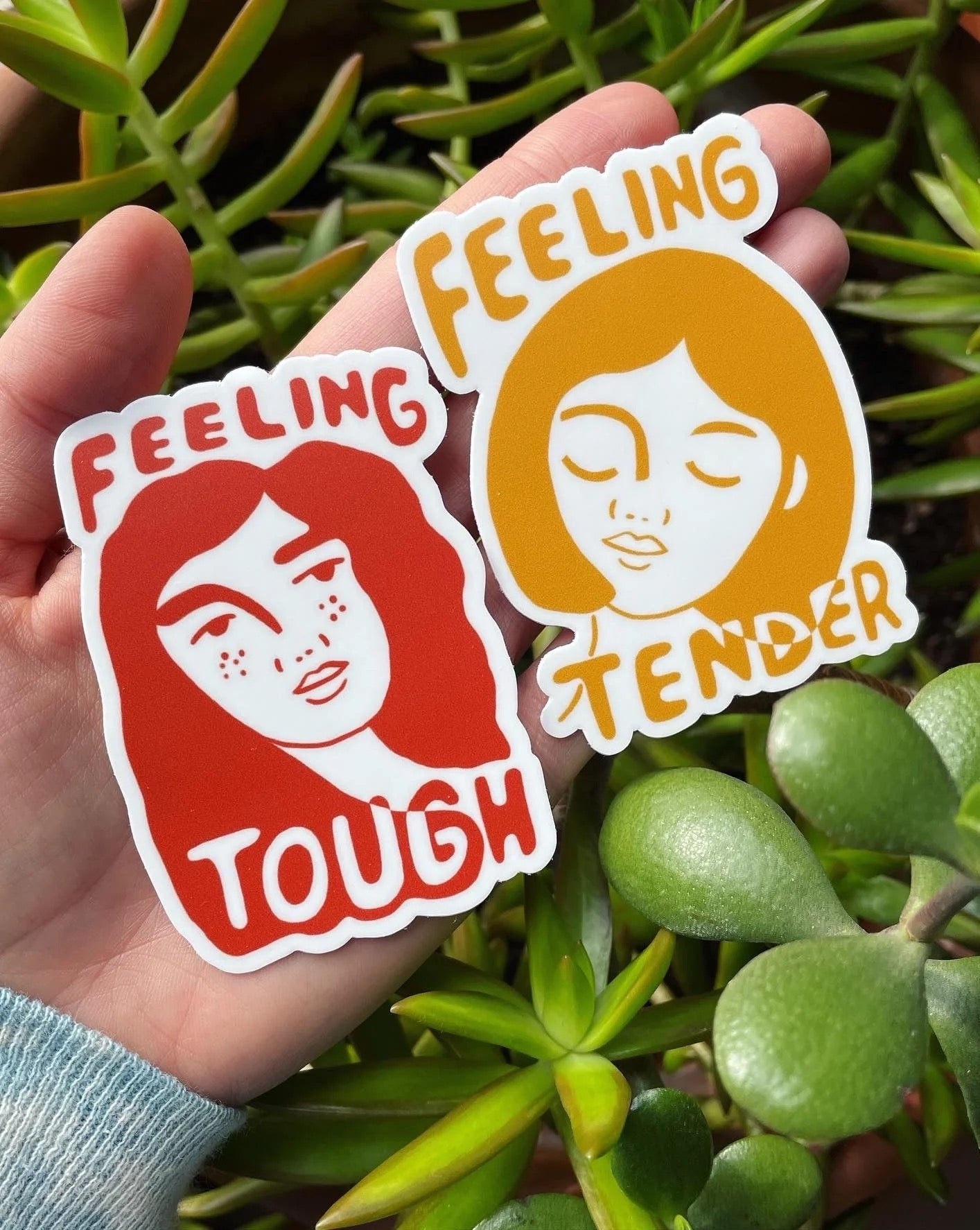 Feeling Tender Sticker by Rare Press