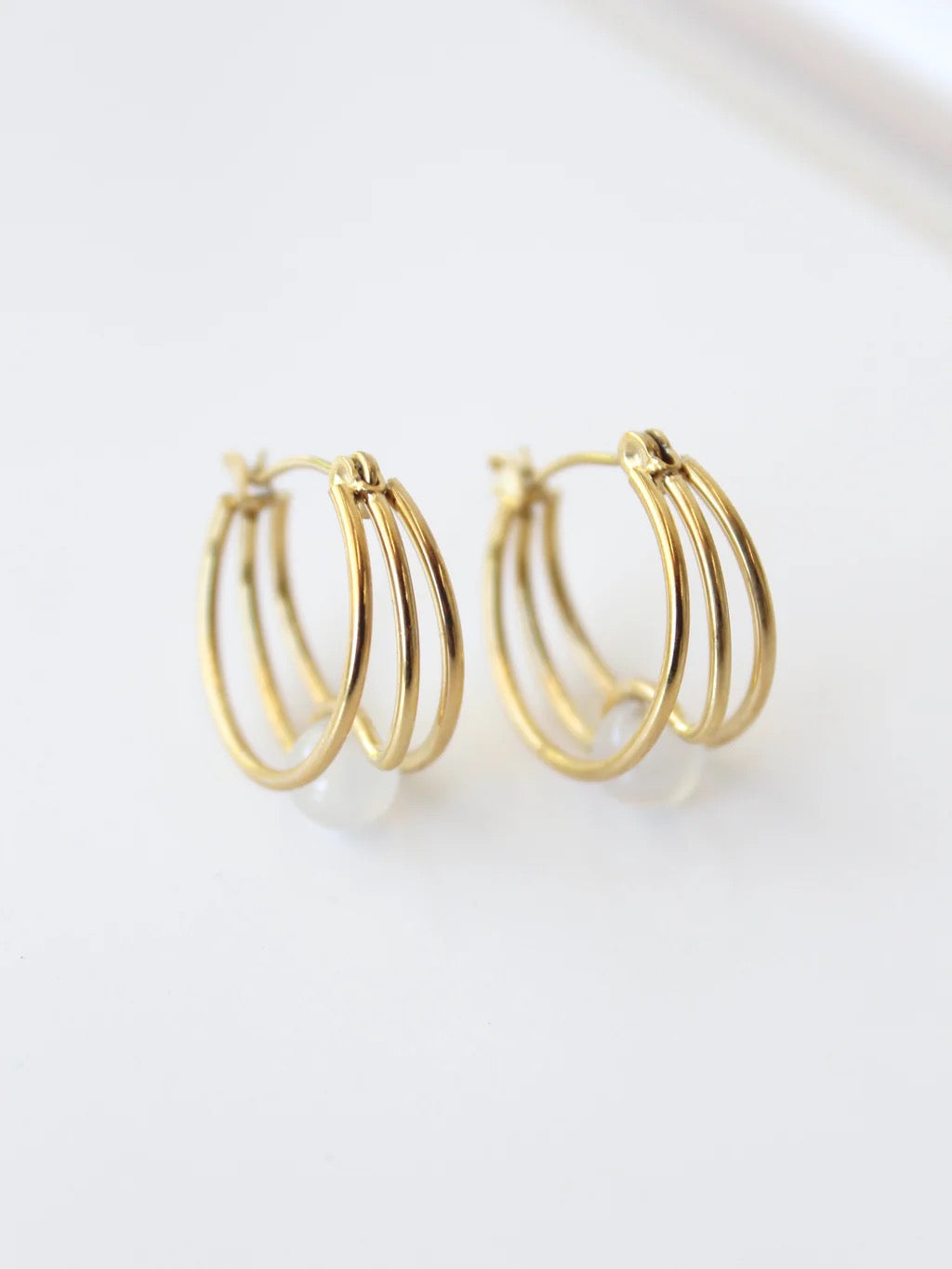 Presa Hoops | Mini Jade Hoop Earrings