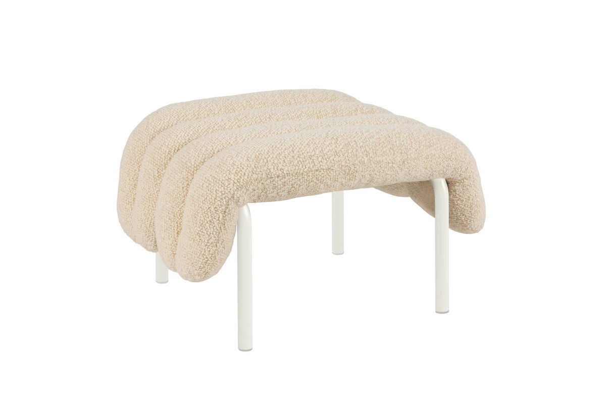 Puffy Ottoman | Cream Base