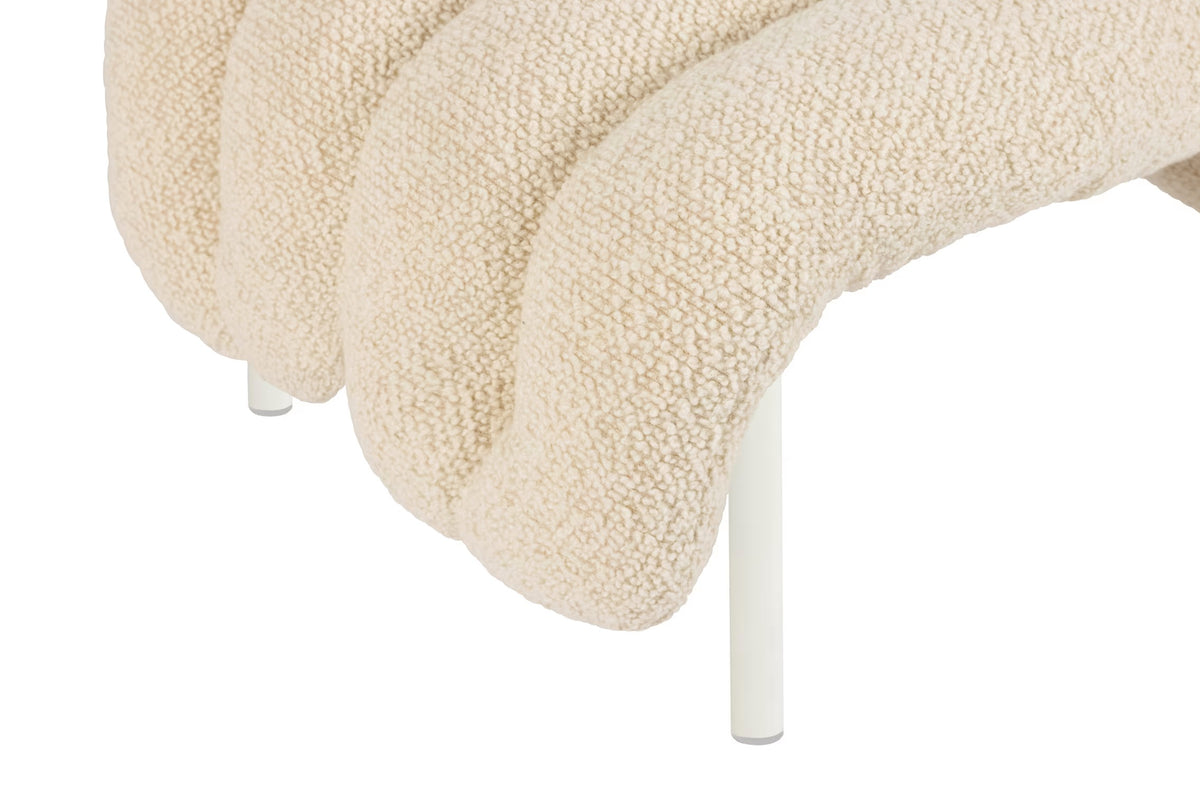 Puffy Ottoman | Cream Base