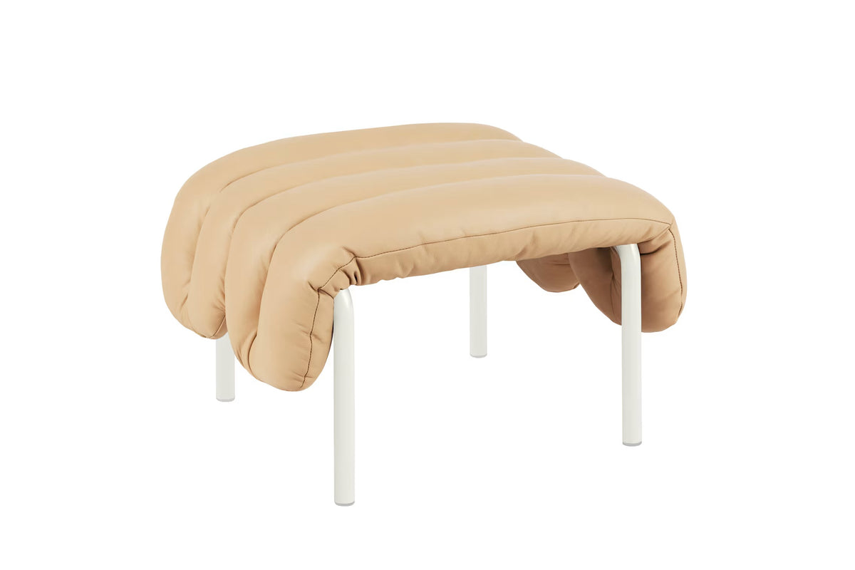 Puffy Ottoman | Cream Base