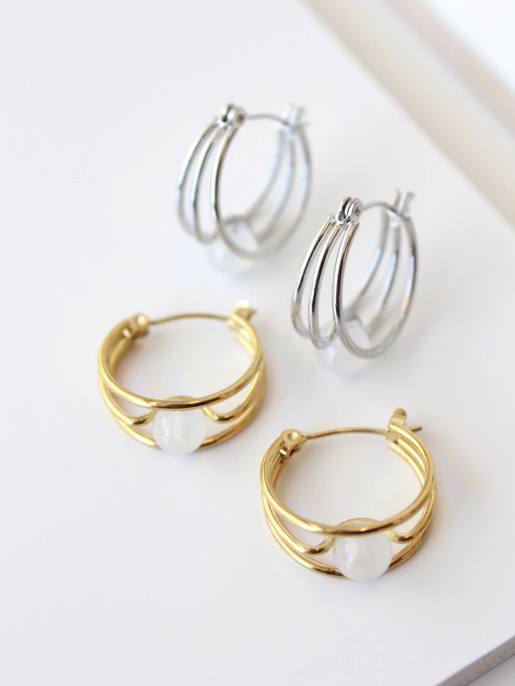 Presa Hoops | Mini Jade Hoop Earrings