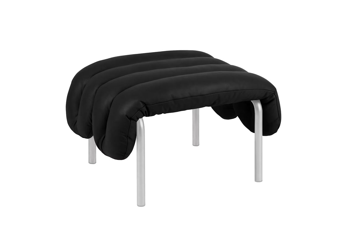 Puffy Ottoman | Stainless Steel Base
