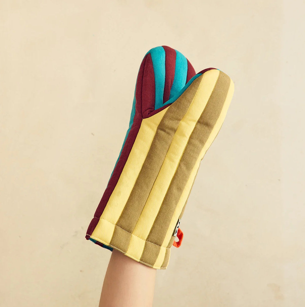 Striped Oven Mitt | Dragonfly