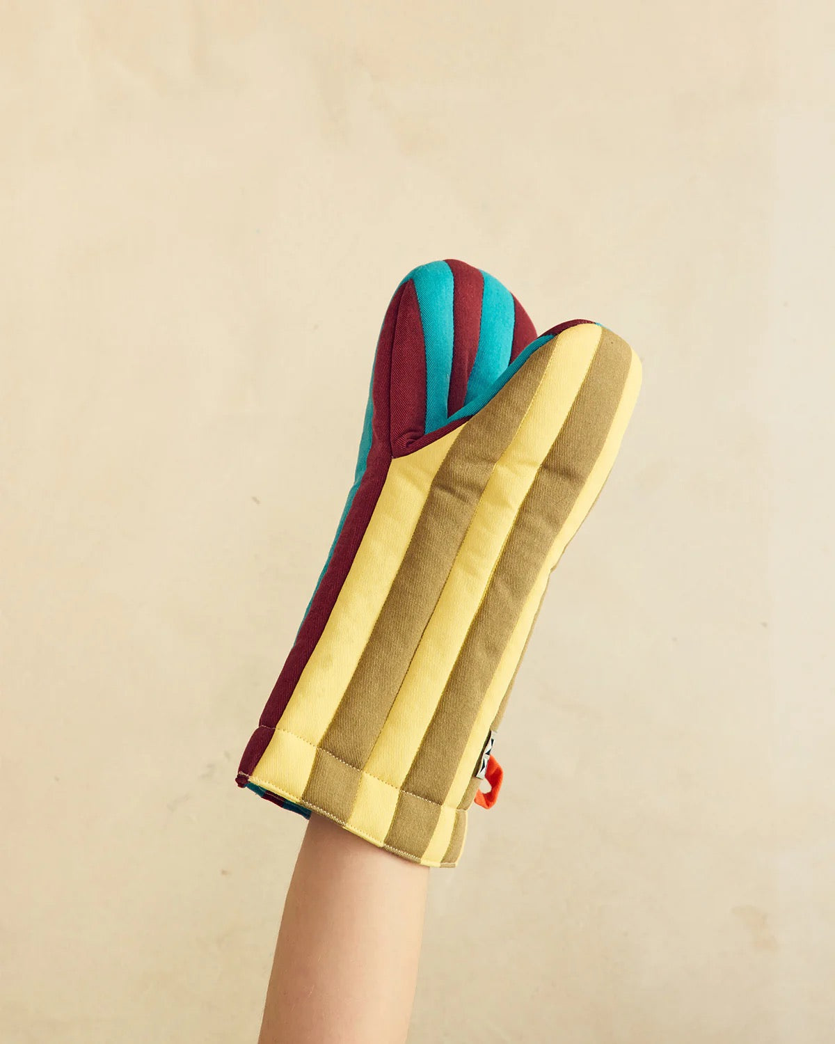 Striped Oven Mitt | Dragonfly