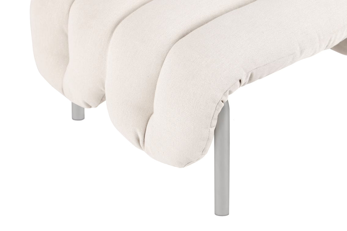 Puffy Ottoman | Stainless Steel Base