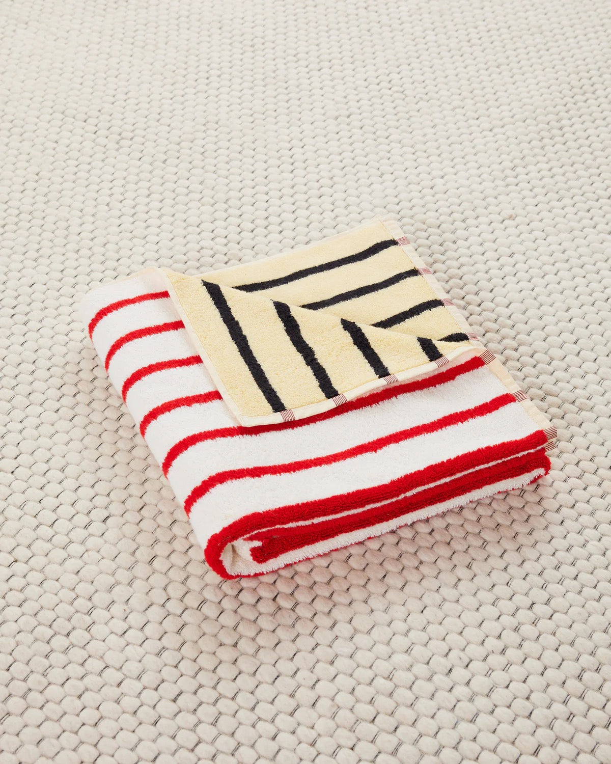 Stripe Bath Towel - Stucco