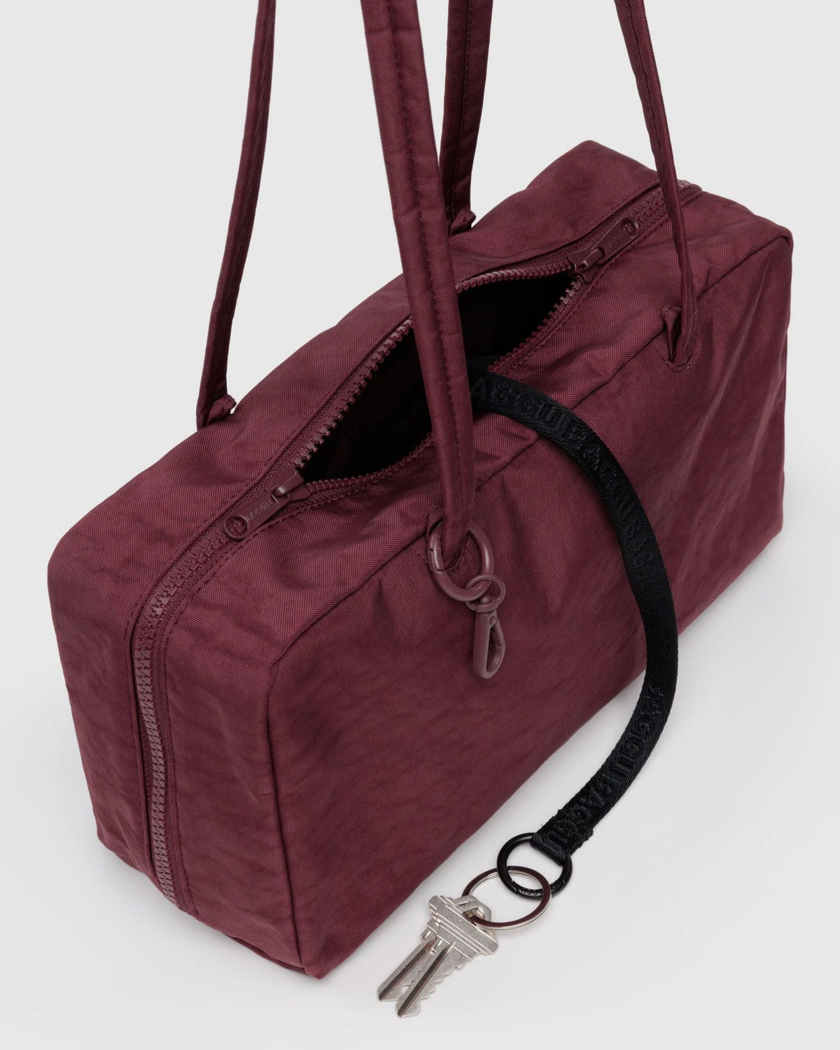 Nylon Bowler Bag | Mahogany