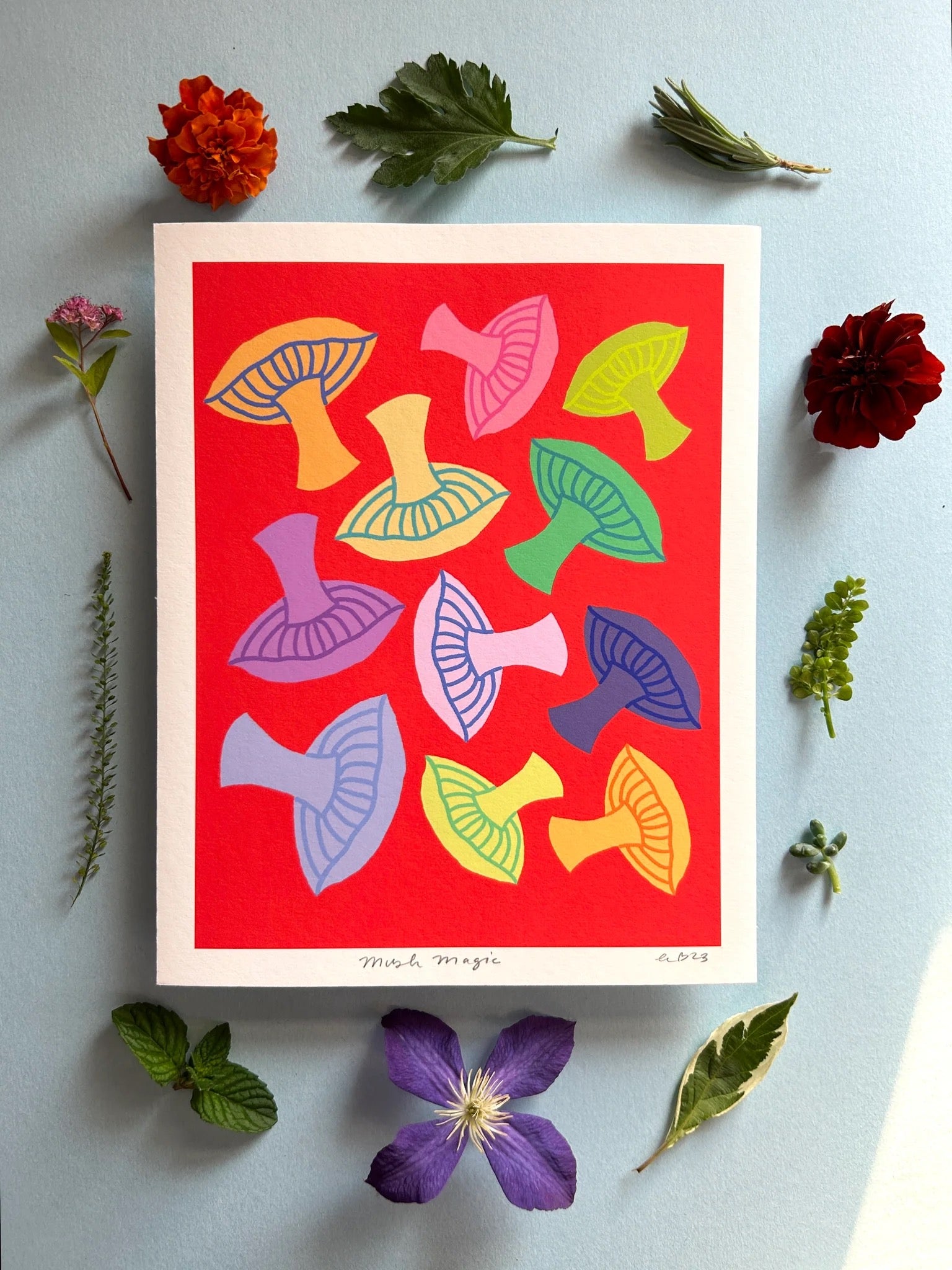 Mush Magic Giclée Print: 8”x10”
