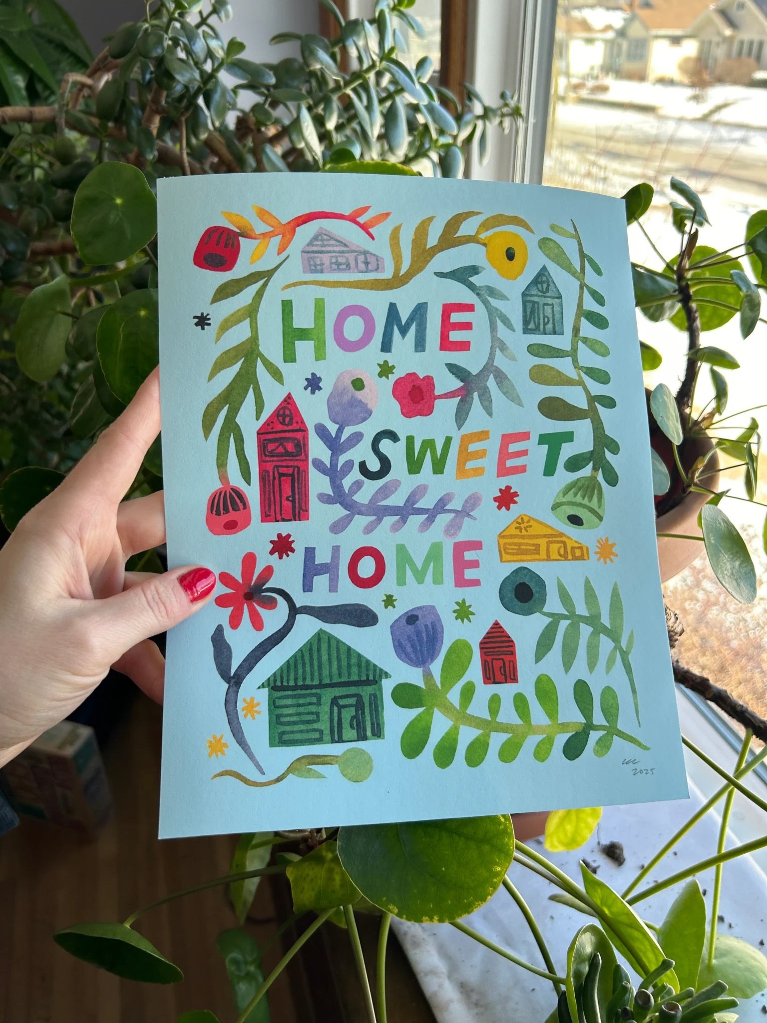 Home Sweet Home Giclée Print: 8”x10”