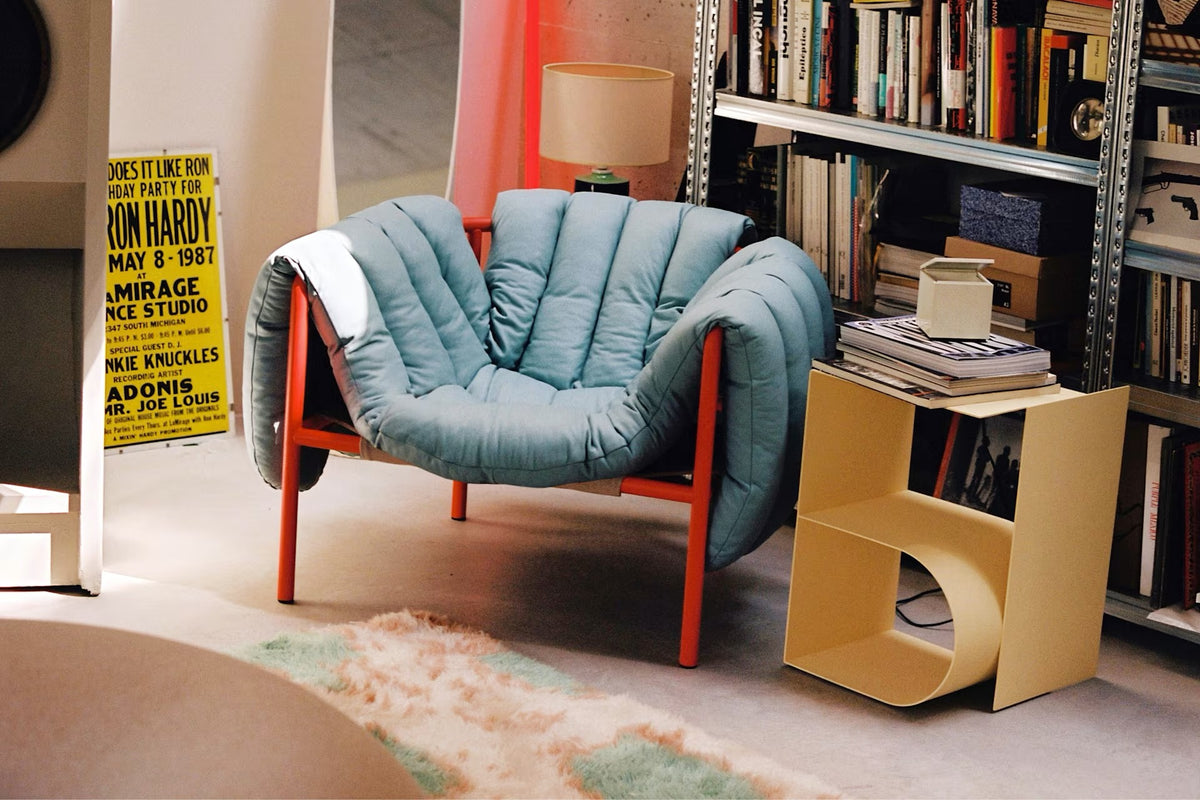 Puffy Lounge Chair | Red Base