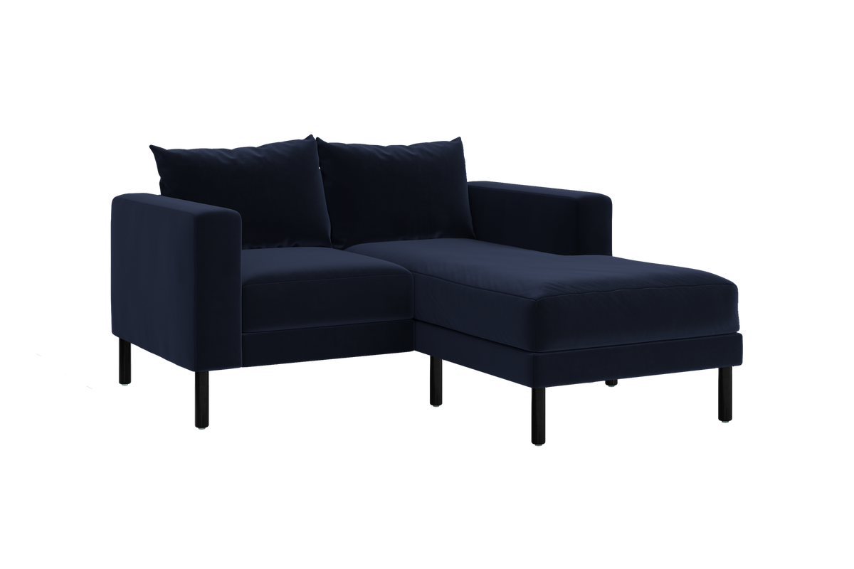 The Essential Loveseat Sectional | Recycled Velvet