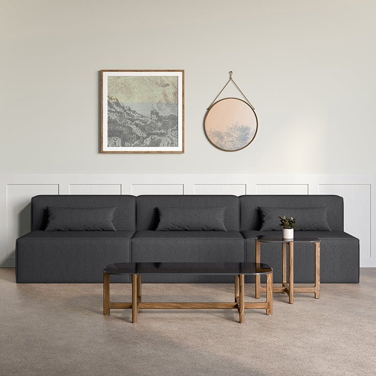 Mix Modular 3 Piece Armless Sofa