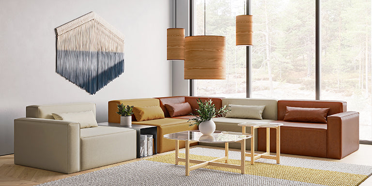 Mix Modular 5 Piece Sectional | Left Facing
