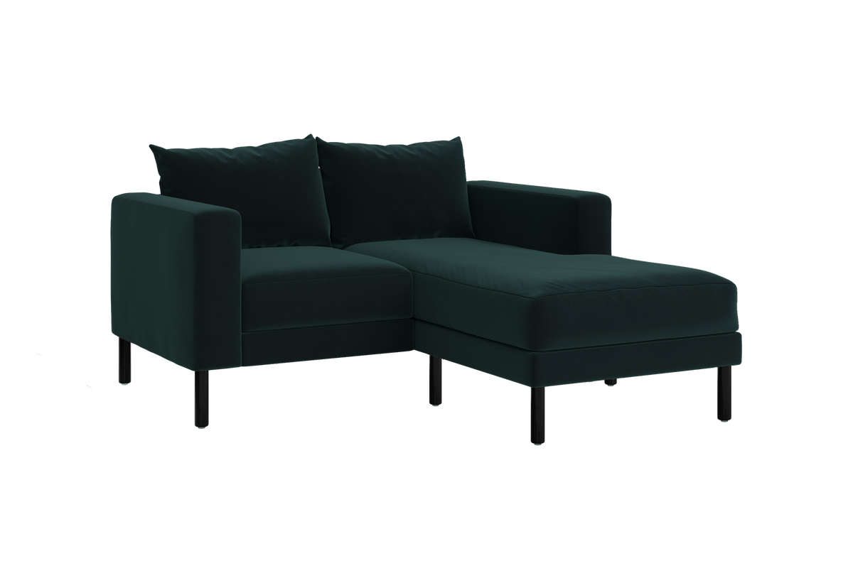 The Essential Loveseat Sectional | Recycled Velvet