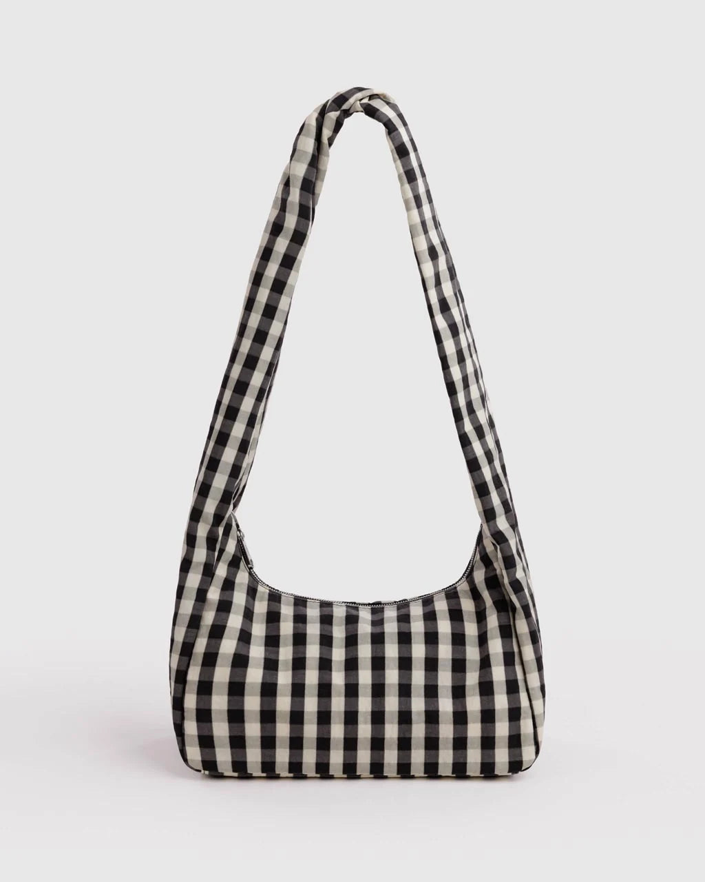 Nylon Meringue Bag | Black And Cream Gingham