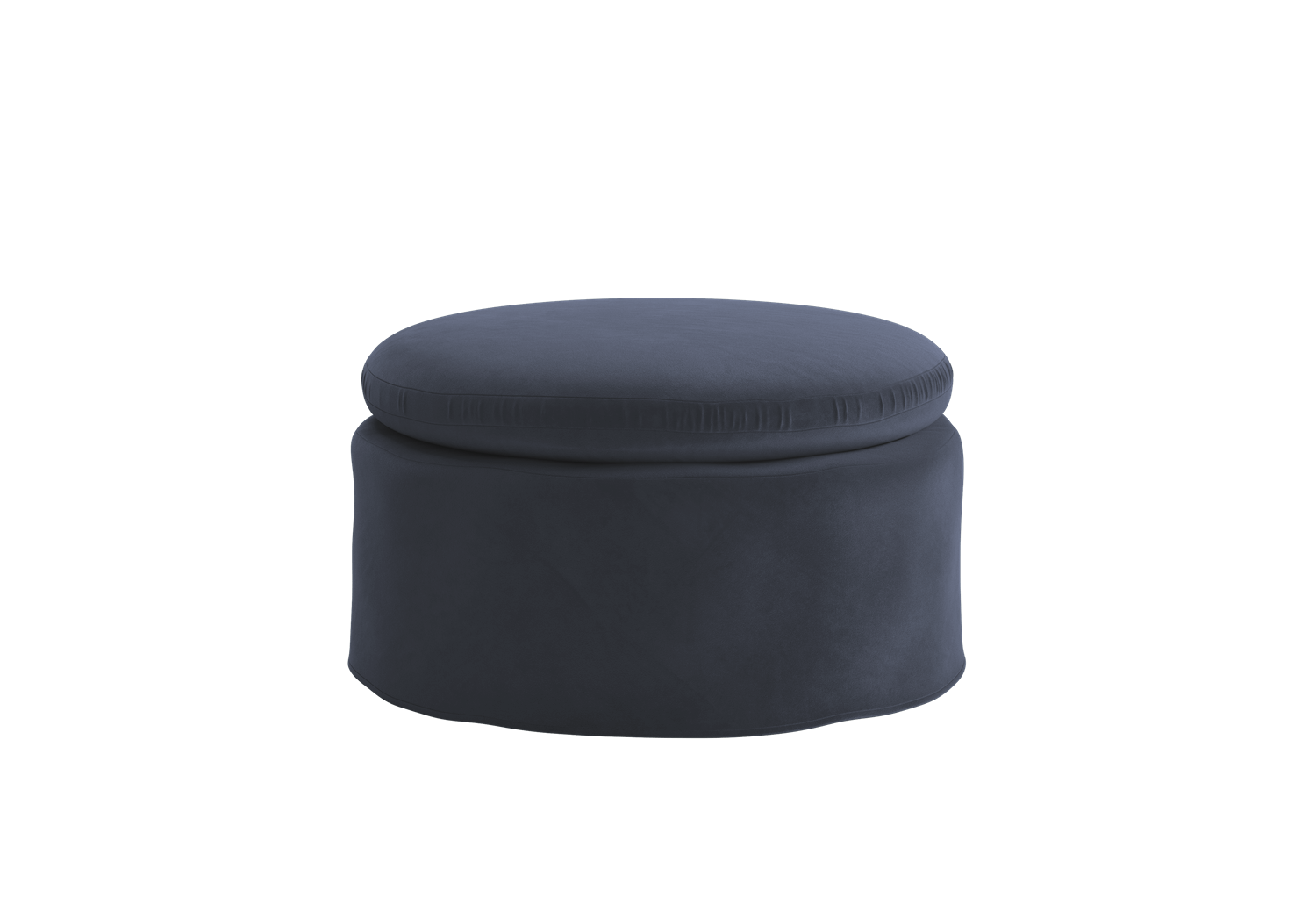 The Evergreen Ottoman | Recycled Velvet