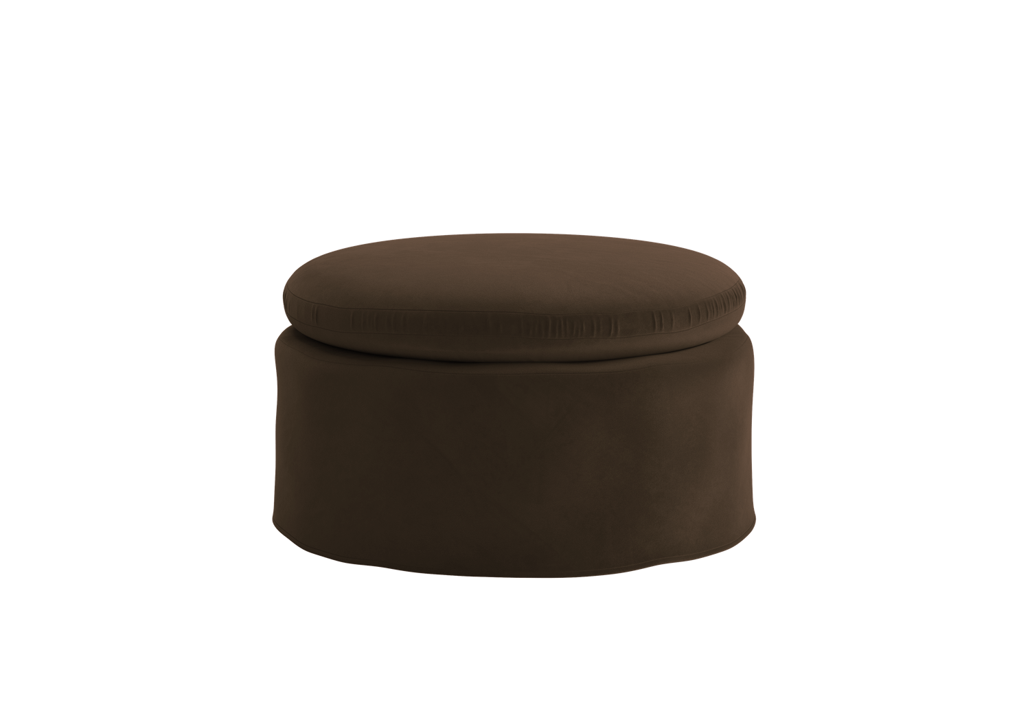 The Evergreen Ottoman | Recycled Velvet