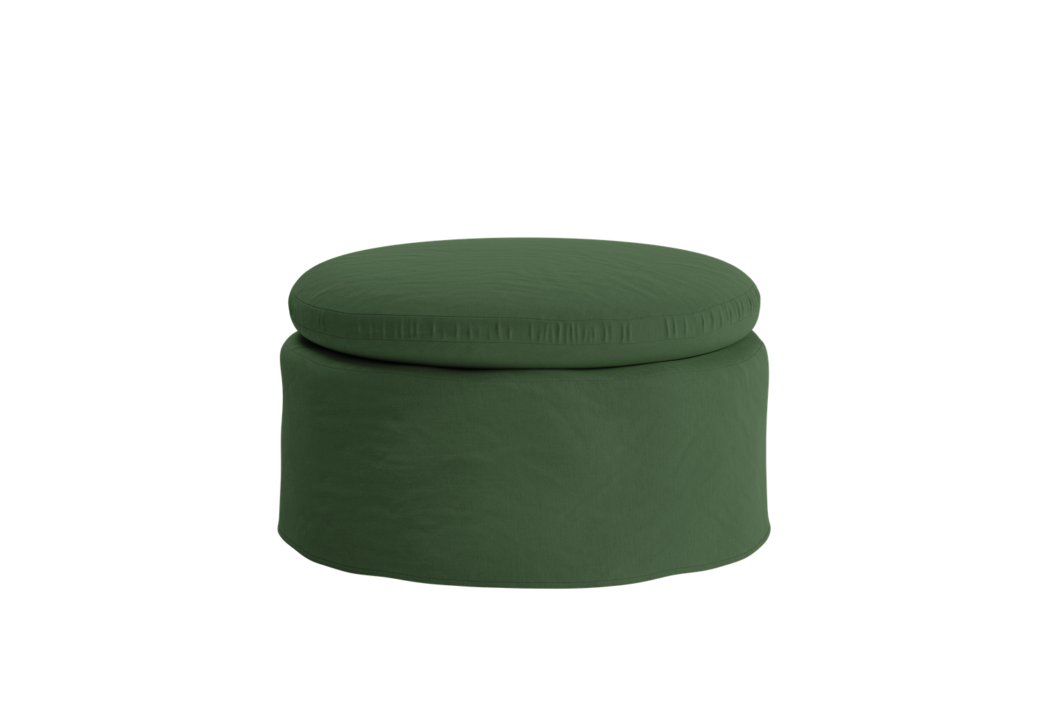 The Evergreen Ottoman | Hemp Blend